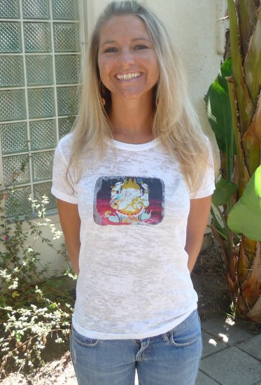 white elephant yoga natural burnout tee alternative apparel