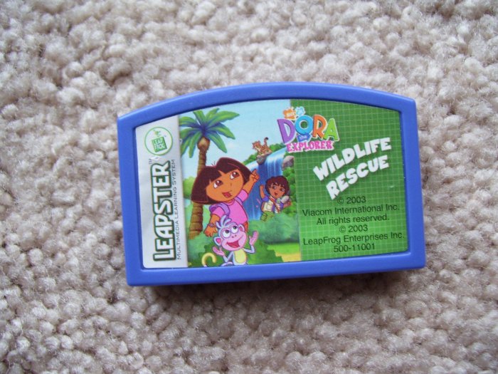 Leapster Cartridge- Dora the explorer Wildlife Rescue