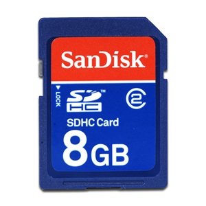 Sandisk 8GB SDHC (SD High Capacity) Memory Card
