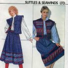 Vintage Butterick Sewing Pattern 4725 - Suttles & Seawinds Quilted Vest & Skirt - UNCUT Vintage Butterick Sewing Pattern 4725 - Suttles & Seawinds Quilted Vest & Skirt - UNCUT