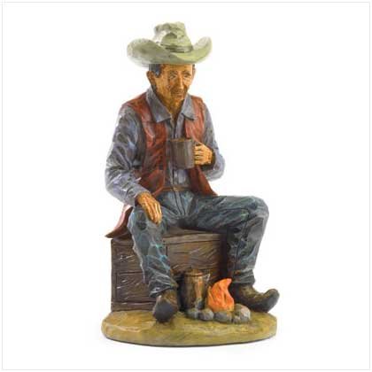 CAMPFIRE COWBOY FIGURINE