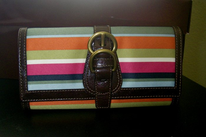 Coach Legacy Stripe Wallet Envelope