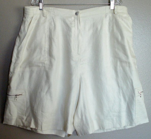 NEW W/ TAGS RALPH LAUREN LINEN SHORTS SIZE 18W