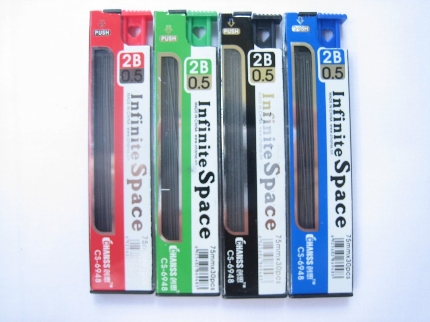 Trial Pack No Shipping Fee 1 tube 30pcs x 75mm 2B 0.5mm Mechanical Pencil Refil Lead