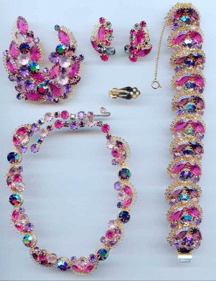 KRAMER NY Full Rhinestone Parure