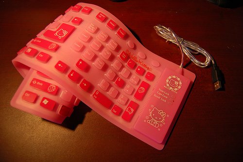 Hello Kitty Roll-Up Keyboard