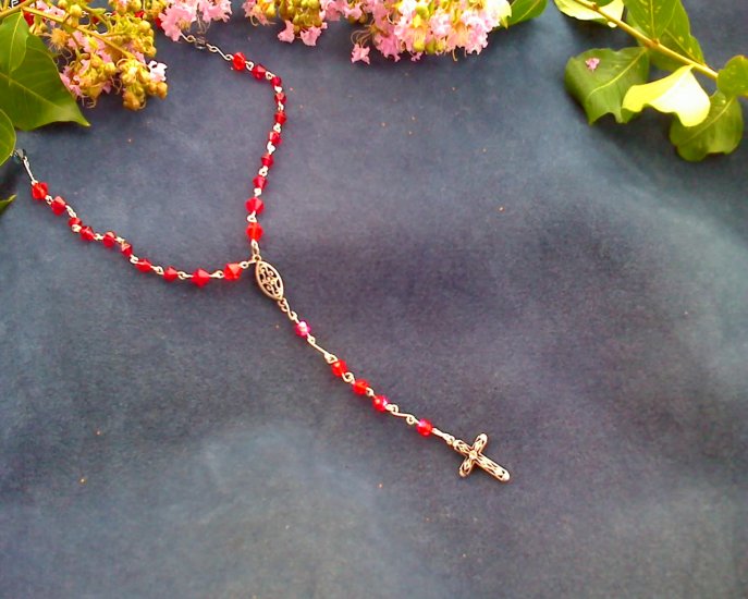 Ruby red rosary