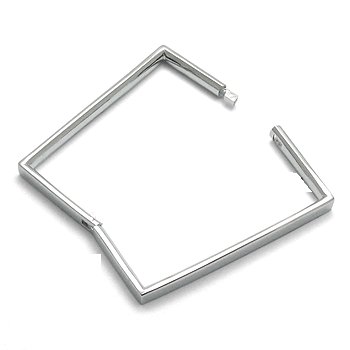 Unique Simple Square Silver Bracelet