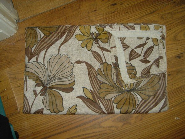 VINTAGE 70S RETRO BROWN CURTAINS
