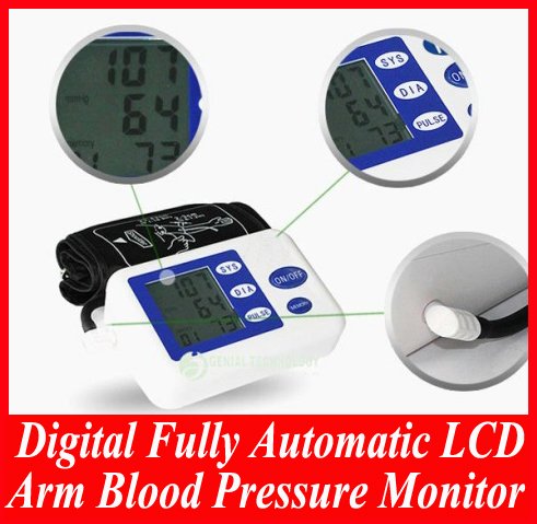 Digital Fully Automatic LCD Arm Blood Pressure Monitor