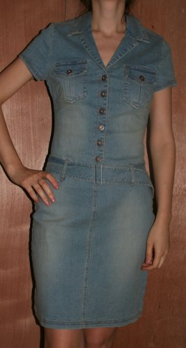 Denim Cotton Stretch Jeans Dress Hot Kiss M Lady Sexy