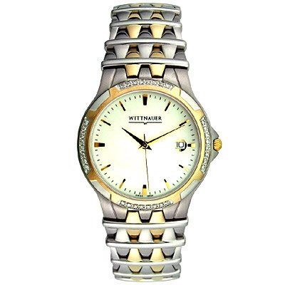 Wittnauer Two-tone Men's Diamond Bezel Watch