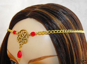 CELTIC RED renaissance sca medieval CIRCLET crown tiara