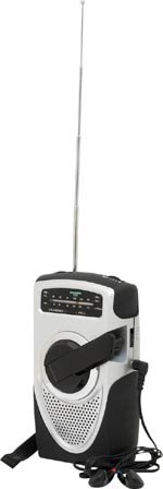 AM/FM/Weather Band Emergency Crank Radio