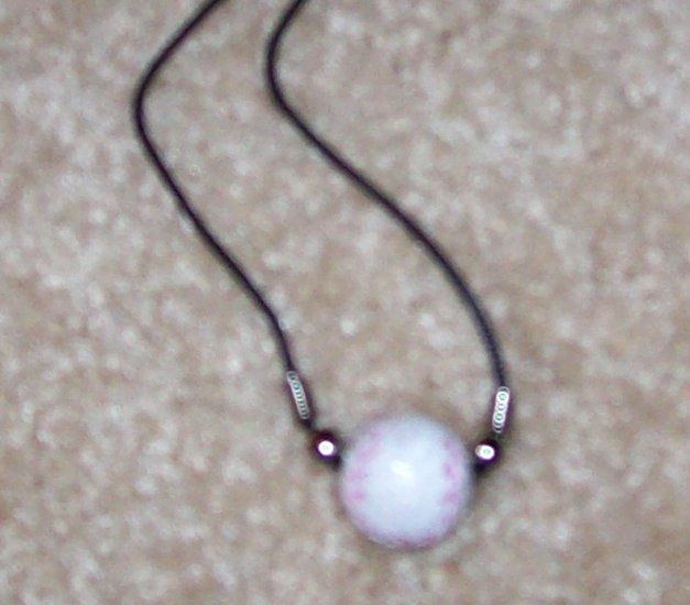 BASEBALL LEATHER NECKLACE