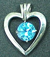BLUE TOPAZ PENDANT