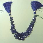 TANAZNITE BEAD NECKLACE