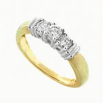 HALF CARAT DIAMOND RING IN DUALTONE GOLD