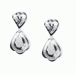 PEAR SHAPED DIAMOND EARRINGS