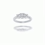 HALF CARAT WHITE DIAMOND ENGAGEMENT RING