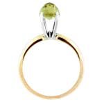 GREEN GOLD BULLET RING