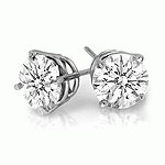 *** QUARTER CARAT DIAMOND STUD EARRINGS ***