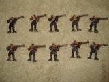 10 Miniature Pirate Rebel Figures Painted Warhammer