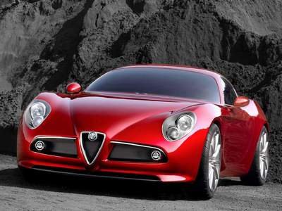 Alfa Romeo 8C Competizione Car Poster Print on 10 mil Archival Satin Paper 16" x 12"