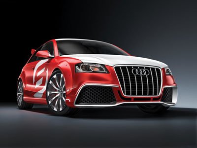 Audi A3 TDI Clubsport Quattro Car Poster Print 16" x 12"