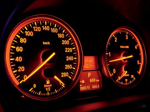 BMW 3 Series Car Dash Poster Print 16" x 12"