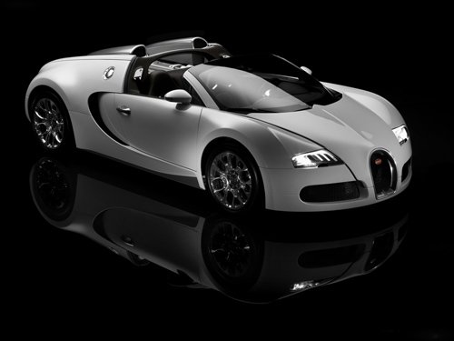 Bugatti Veyron Grand Sport Car Poster Print on 10 mil Archival Satin Paper 16" x 12"