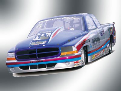 Dodge Dakota NHRA Pro Stock Truck Poster Print on 10 mil Archival Satin Paper 16" x 12"