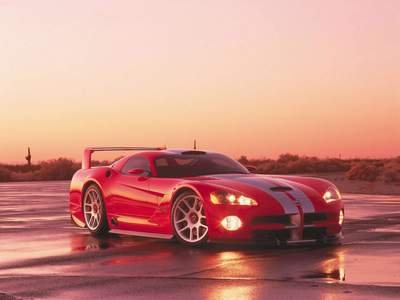 Dodge Viper GTS-R Car Poster Print on 10 mil Archival Satin Paper 16" x 12"