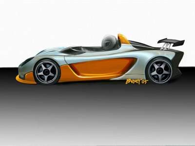 Lotus Circuit Car Poster Print on 10 mil Archival Satin Paper 16" x 12"