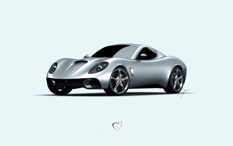USD GT-S Passionata Concept Study Car Poster Print on 10 mil Archival Satin Paper 16" x 12"
