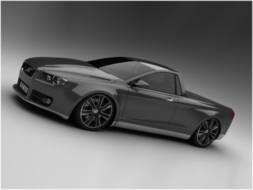 Volvo V70 Pickup Concept Truck Poster Print on 10 mil Archival Satin Paper 16" x 12"