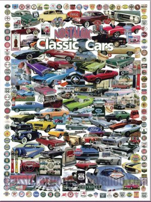 Classic and Muscle Car Collage Car Poster Print on 10 mil Archival ...