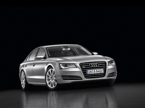 Audi A8 4 2 TDI quattro 2010 Car Archival Canvas Print (Rolled) 16" x12"