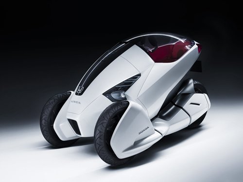 Honda 3R-C 2010 Concept Car Archival Canvas Print (Rolled) 16" x 12"