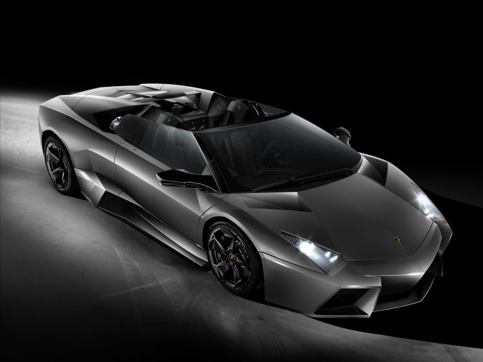 Lamborghini Reventon Roadster Car Archival Canvas Print (Rolled) 16" x 12"