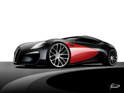 Bugatti 12-2 Streamliner By Racer X Car Poster Print on 10 mil Archival Satin Paper 16" x 12"