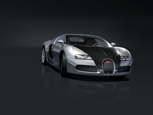 Bugatti Veyron Pur Sang Car Poster Print on 10 mil Archival Satin Paper 16" x 12"