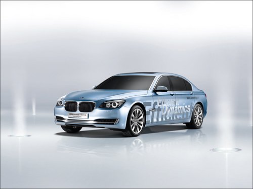 2008 BMW 7-Series ActiveHybrid Concept Car Poster Print 16" x 12"