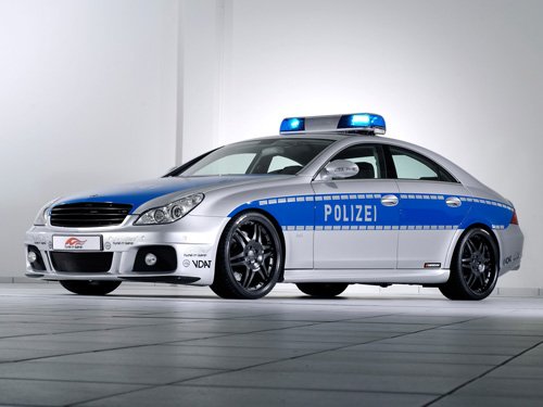 Brabus Rocket Police Car Poster Print on 10 mil Archival Satin Paper 16" x 12"