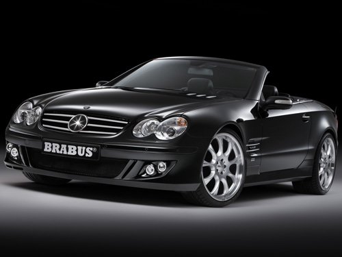 Brabus Mercedes Benz SV12 Biturbo Roadster Car Poster Print on 10 mil Archival Satin Paper 16" x 12"