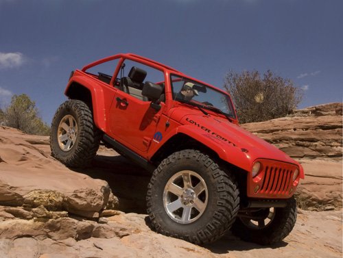 Jeep Lower Forty Car Poster Print on 10 mil Archival Satin Paper 16" x 12"