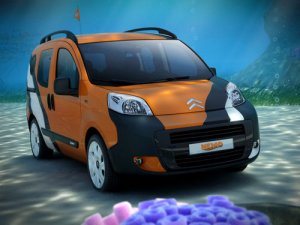 Citroen Nemo Concetto Car Poster Print on 10 mil Archival Satin Paper 20" x 15"