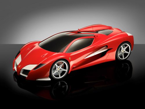 Ferrari Ascari Torino Car Poster Print on 10 mil Archival Satin Paper 16" x 12"