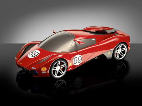Ferrari Millechili Torino Car Poster Print on 10 mil Archival Satin Paper 16" x 12"