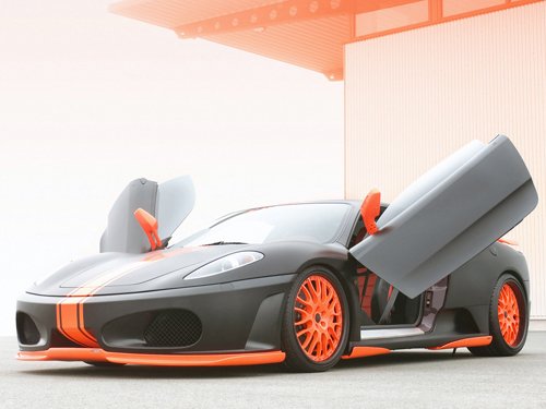 Hamann Ferrari F430 Black Miracle Car Poster Print on 10 mil Archival Satin Paper 16" x 12"
